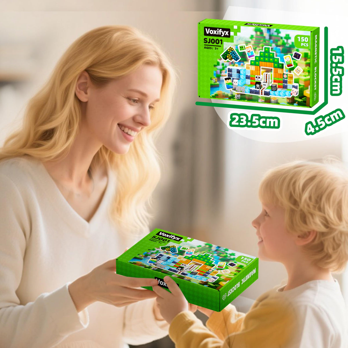 Magnetic Blocks-150PCS Magnetic Building Blocks Set, Kids Classroom Toy for Toddlers STEM Learning, Construction Stacking Toy for Kids Boys and Girls Christmas Birthday Gifts 🍁 All In One Marketplace Canada