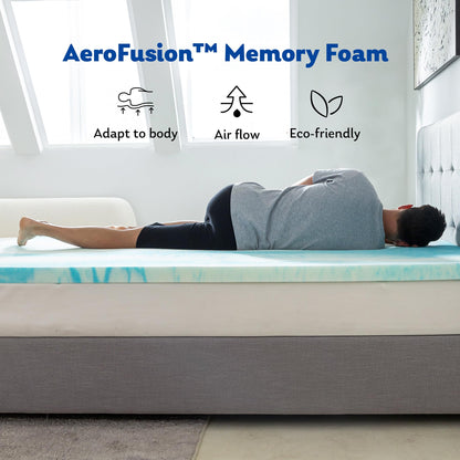 MLILY Queen Mattress Topper 3 Inch Memory Foam Mattress Topper