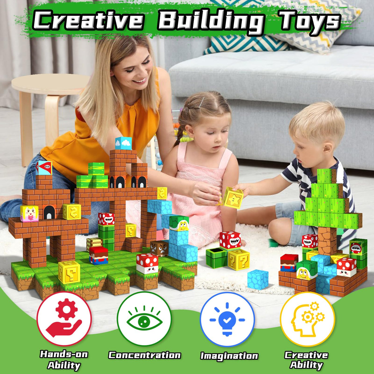 KAEILORU Magnetic Blocks Building Cubes Toys for 3+ Year Old Boys Girls 🍁 All In One Marketplace Canada