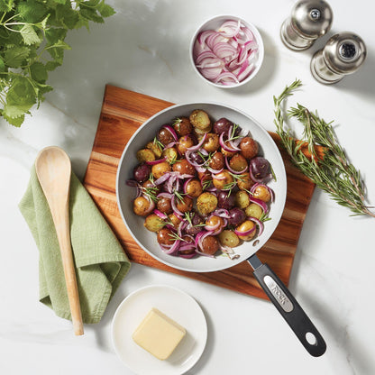 Starfrit The Rock Terra 30cm Ceramic Deep Fry Pan with Lid, PFAS Free Starfrit