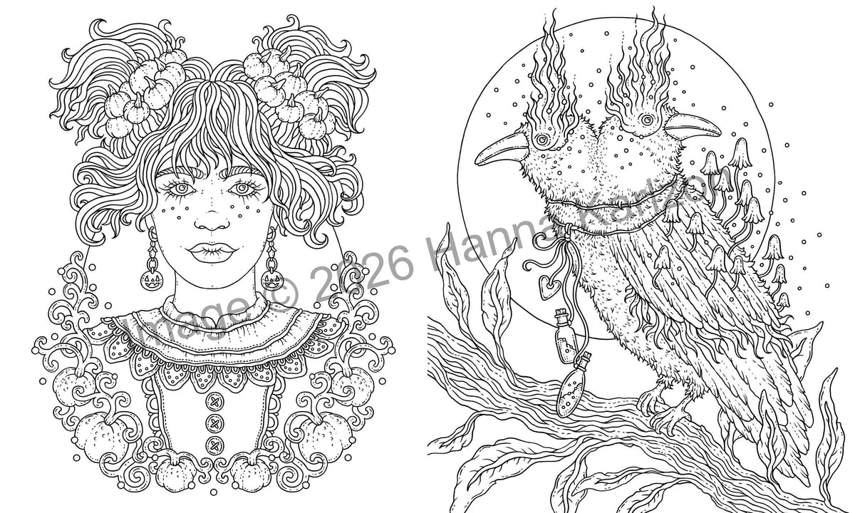 Halloween : Livre de coloriage pour adultes à couverture rigide avec papier épais de haute qualité