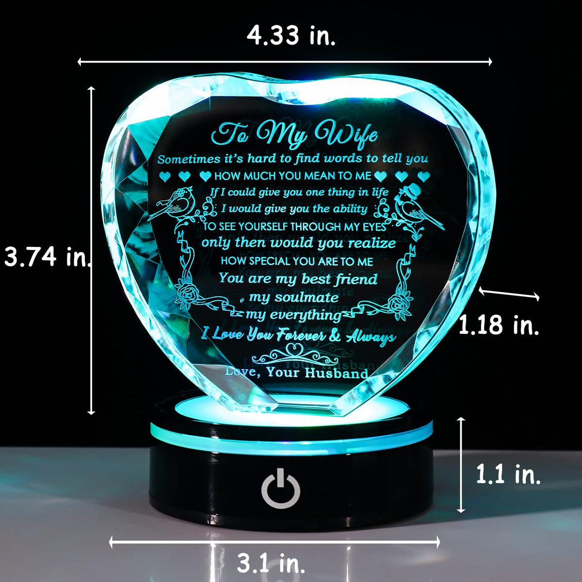 YWHL Gifts for Wife I Love You Gift Idea for Wedding Anniversary & Birthday 🍁 All In One Marketplace Canada
