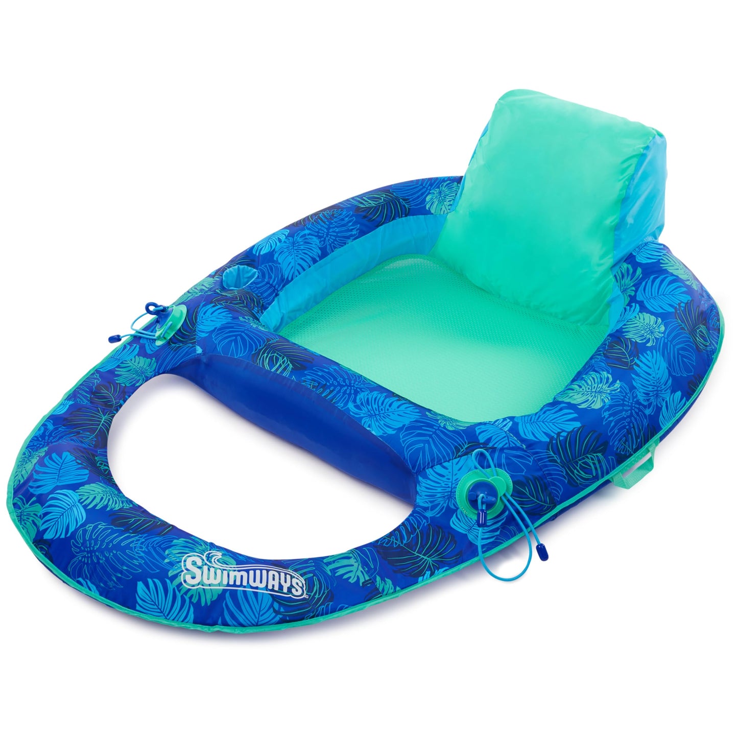 Swimways Elite Spring Float Recliner Pool Lounger, Inflatable Pool Floats Adult with Fast Inflation, Pool Recliner for Adults up to 250 lbs SwimWays