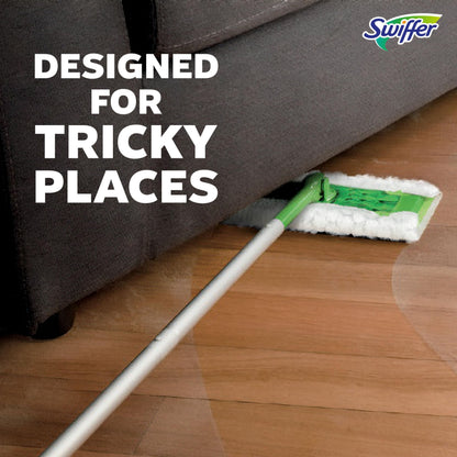 Swiffer Sweep + Mop, Broom & Mop Alternative, Dry & Wet Floor Cleaner for Dirt, Dust, Hair, All Purpose Cleaning Tool for Home, Bathroom, Kitchen, Set Includes 1 Sweeper, 14 Dry Pads, 5 Wet Pads Fresh - Available at All In One Marketplace Canada