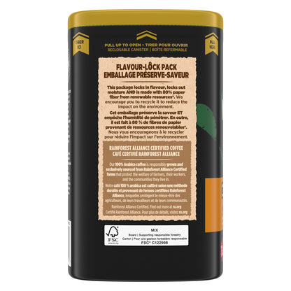 Nabob Dark Bold Roast Full City Dark Ground Coffee, 340g Canister (Pack of 6)