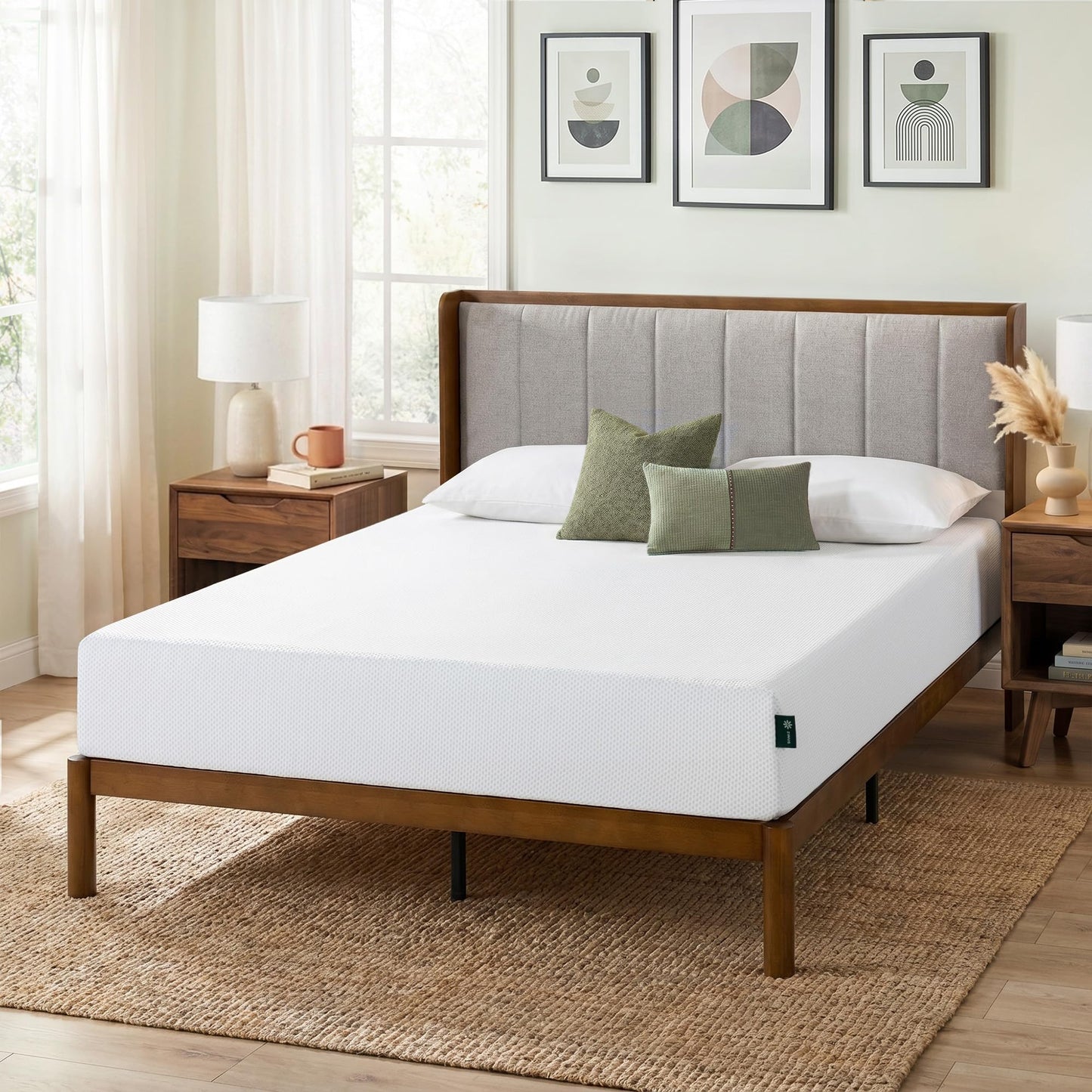 Zinus Full Mattress - 8 Inch Green Tea Cooling Gel Memory Foam Mattress, Pressure Relief, for Cool Sleep, CertiPUR-US Certified Foam, Mattress in a Box, 10-Year Warranty, Full Size