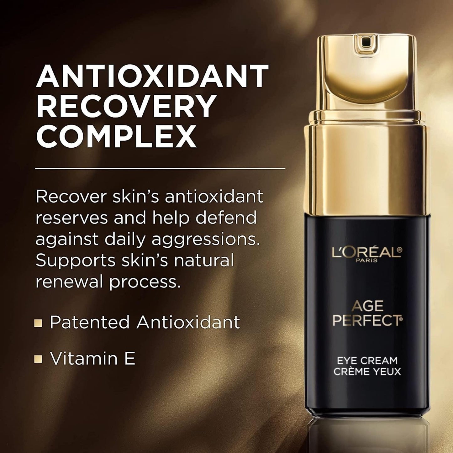 L'Oreal Paris Age Perfect Cell Renewal Anti-Aging Under Eye Cream, Vitamin E, Antioxidants, For Sensitive Skin, Dermatologist Tested, Paraben Free, 0.5 fl oz 🍁 All In One Marketplace Canada