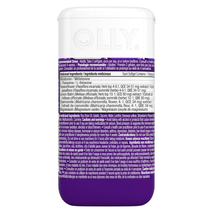 OLLY Ultra Strength Sleep Softgels, 10mg Melatonin, L-Theanine, Chamomile, Magnesium, Lemon Balm, Sleep Nighttime Sleep Aid 60 count - Available at All In One Marketplace Canada