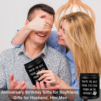 Homsolver Gifts for Men Him, Anniversary Romantic Gifts for Boyfriend Husband, Birthday Thanksgiving Christmas Valentines Day Presents for Boyfriend Best Friends Men, Scented Candles for Him 🍁 All In One Marketplace Canada
