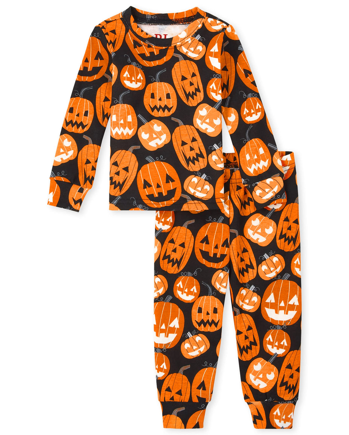 The Children's Place, ensemble de pyjamas assortis pour la famille, Halloween, coton, motif citrouilles, 0-3 mois