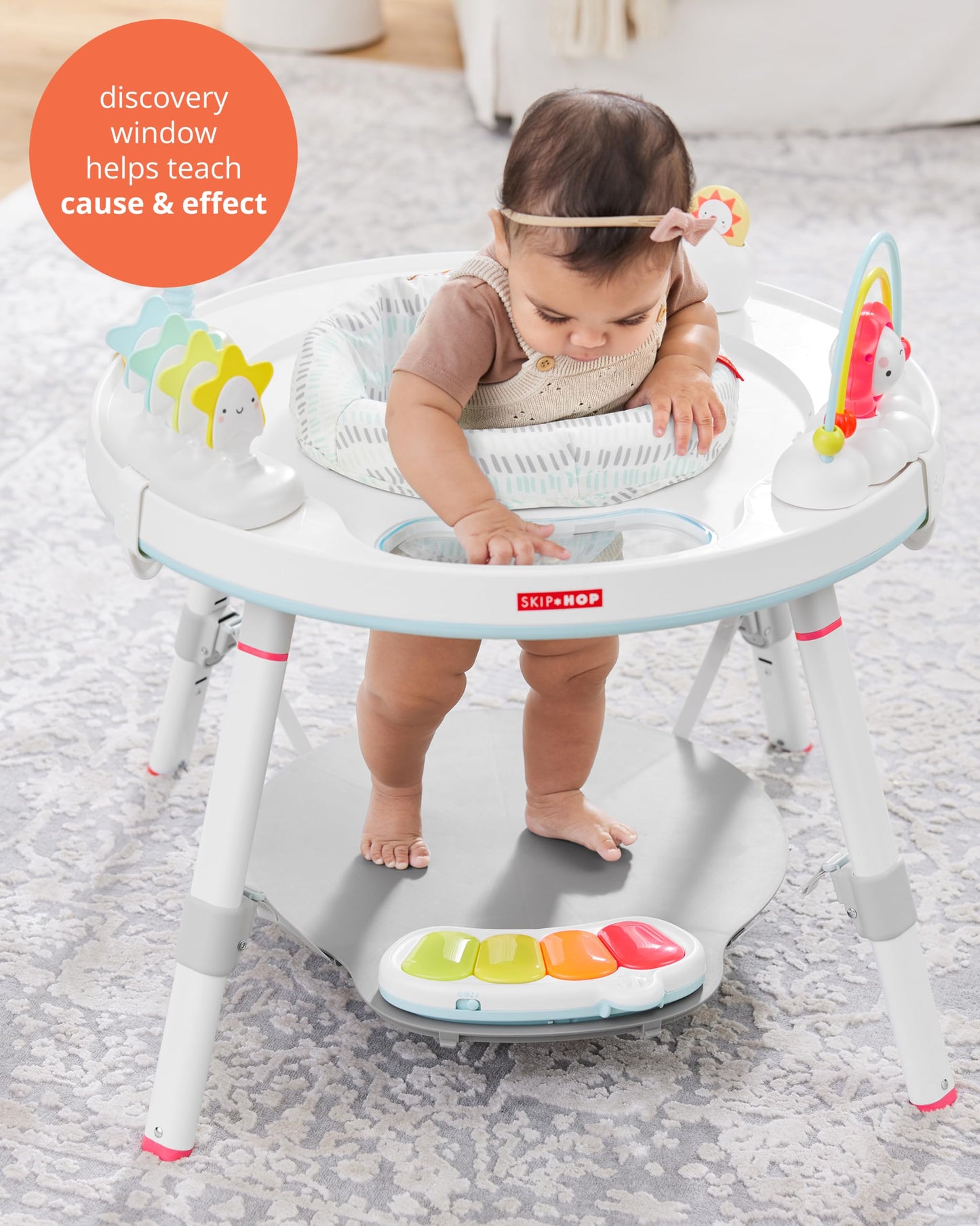 Skip Hop Baby Activity Center: Interactive Play Center with 3-Stage Grow-with-Me Functionality, 4mo+, Silver Lining Cloud 🍁 All In One Marketplace Canada