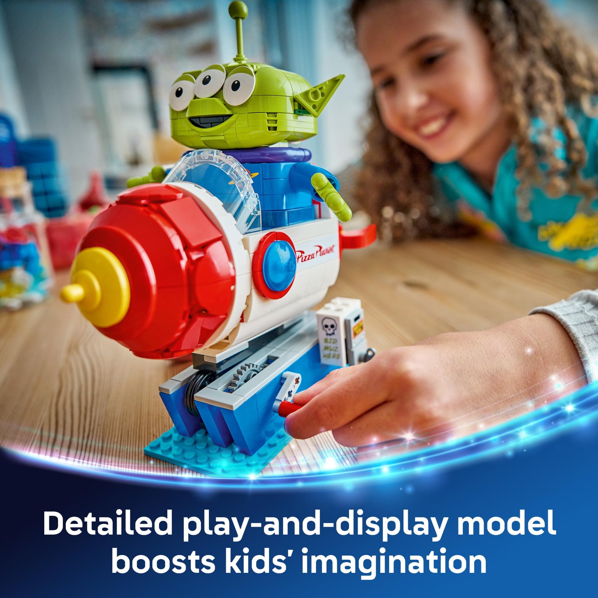 LEGO Disney and Pixar Toy Story Alien with Pizza Planet Rocket Ride - Building Toy for Girls & Boys, Ages 9+ - Disney Gift Idea - Kids Bedroom Decor - 43307 - Available at All In One Marketplace Canada