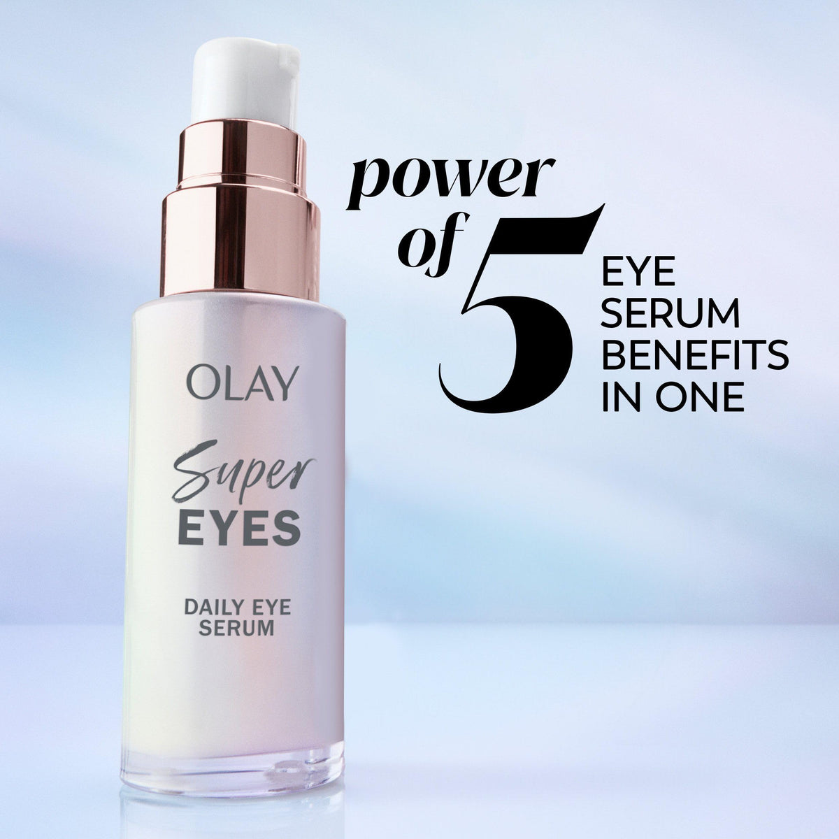 Olay Super Eye Serum - Vitamin C, Caffeine, Niacinamide, Amino Peptide, Aloe Vera - Brightens Dark Circles, Anti-Wrinkle, Anti-Aging, Brightening, Smooths Fine Lines, Firming, Hydrating, 13 mL