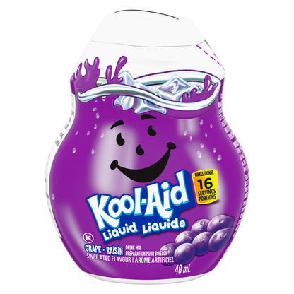 Kool-Aid Grape Liquid Drink Mix, 48 mL Bottle (Pack of 12)