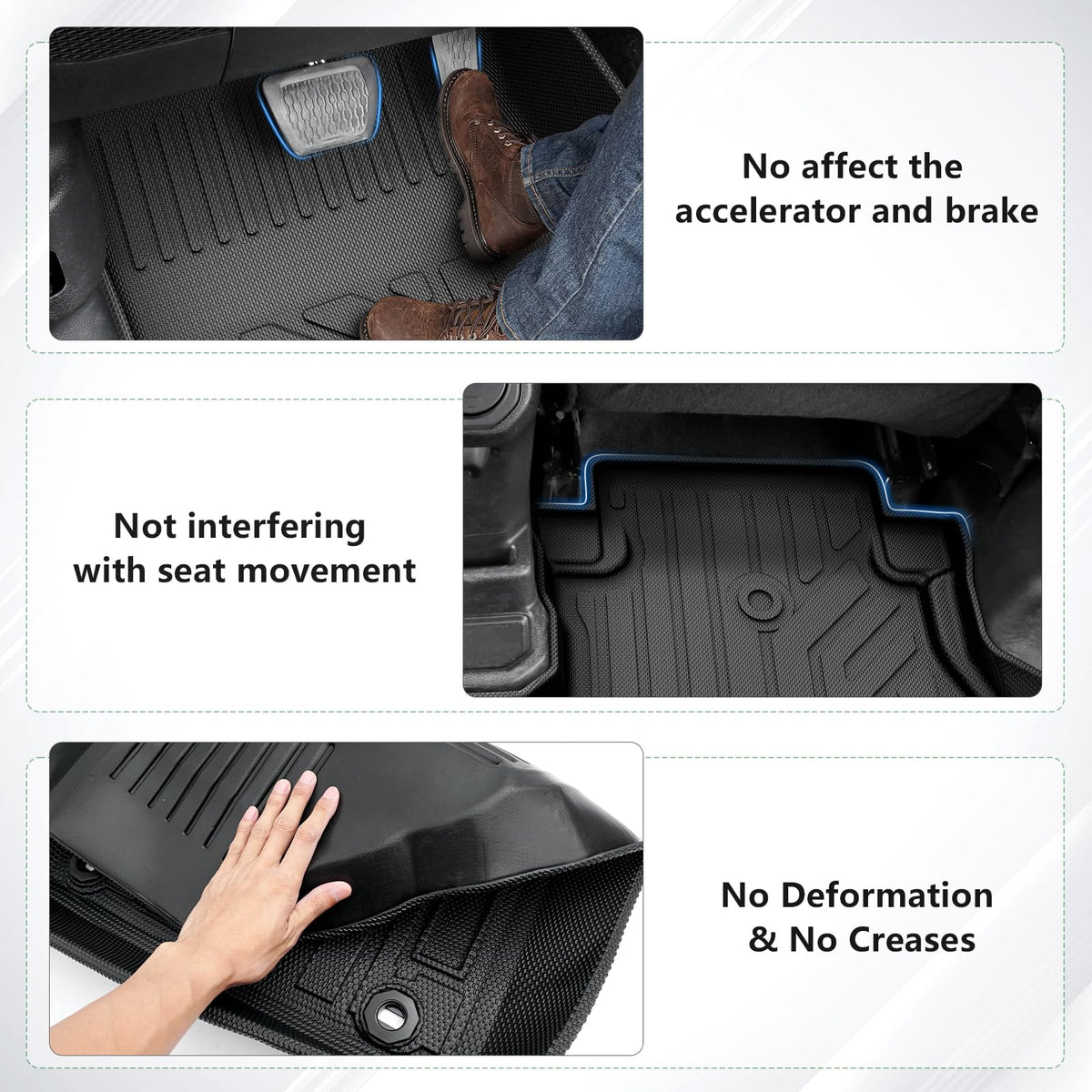 Cacartist Floor Mat Cargo Liner Custom Fit for Honda HR-V 2023-2026 2027 (Include Hybrid) HRV Accessories TPE 3D All Weather Floor Liners Trunk Mat Heavy Duty Car Mat Winter Mats 🍁 All In One Marketplace Canada