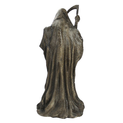 Design Toscano Rest in Pieces Grim Reaper Halloween Tombstone Gothic Decor Garden Graveyard Statue, 64 cm, Polyresin, Greystone