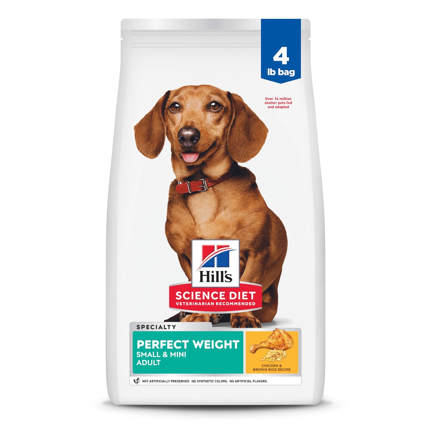 Hill's Science Diet Adult Perfect Weight Small & Mini Chicken Recipe Dry Dog Food 1.81 kg Bag Hill's Science Diet