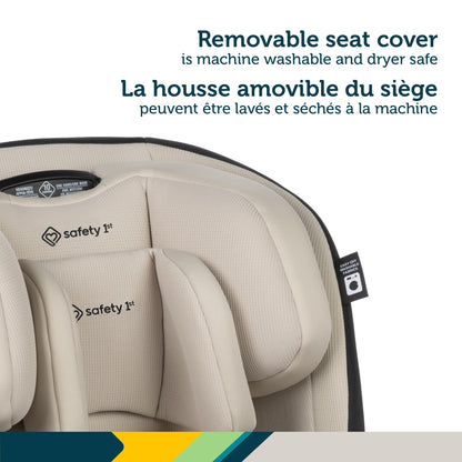 Safety 1st EverSlim 4-in-1 Convertible All-in-One Car Seat, infant to toddler, rear and forward facing, booster mode, backless booster, Fits 3 across, Washable seat, Birth to 10 years, Dunes Edge 🍁 All In One Marketplace Canada