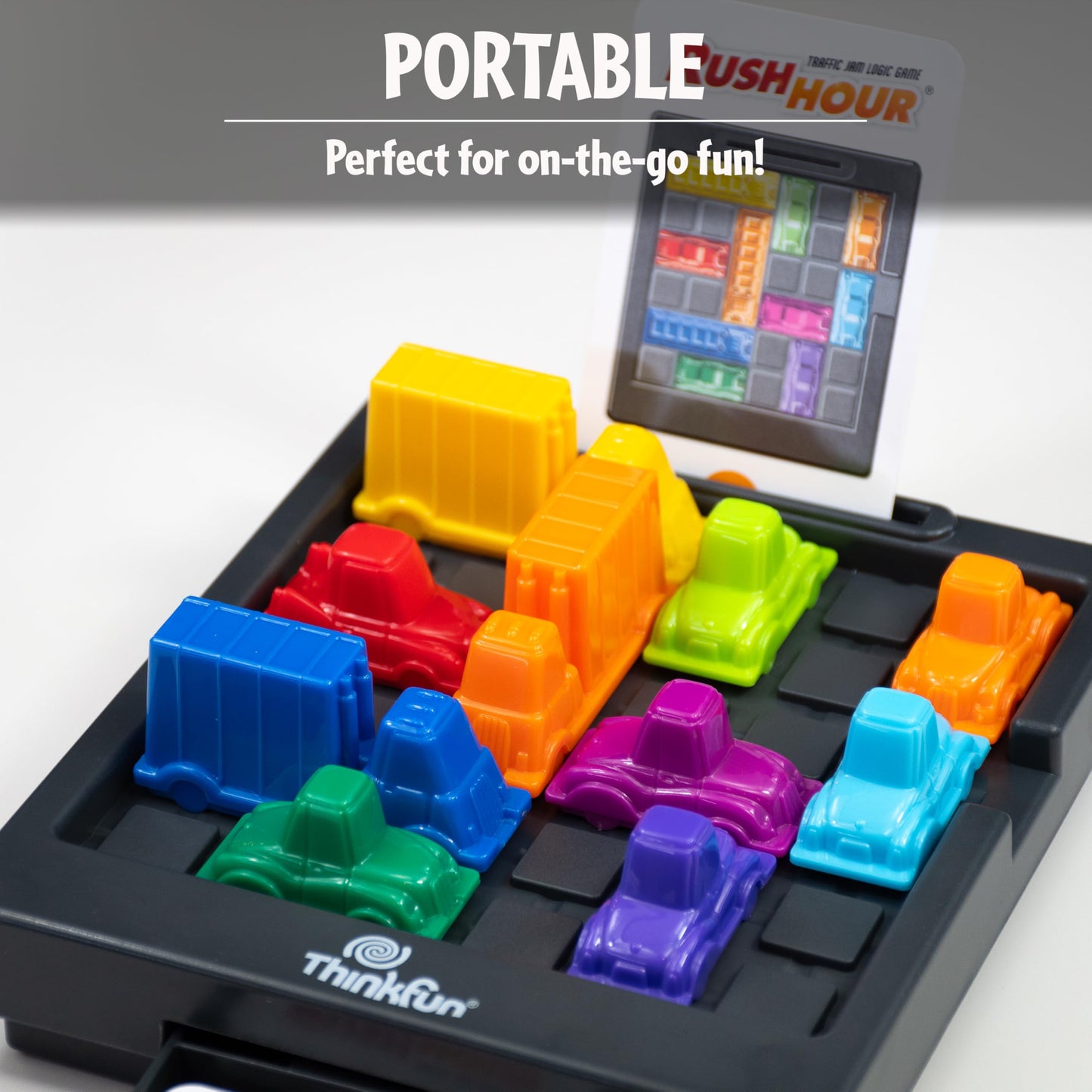 ThinkFun Rush Hour Traffic Jam Logic Game - Engaging STEM Toy for Kids Age 8 and Up | Enhances Reasoning & Planning Skills | Over 20 Awards Winner | Trusted Worldwide Seller for Over 20 Years - Available at All In One Marketplace Canada