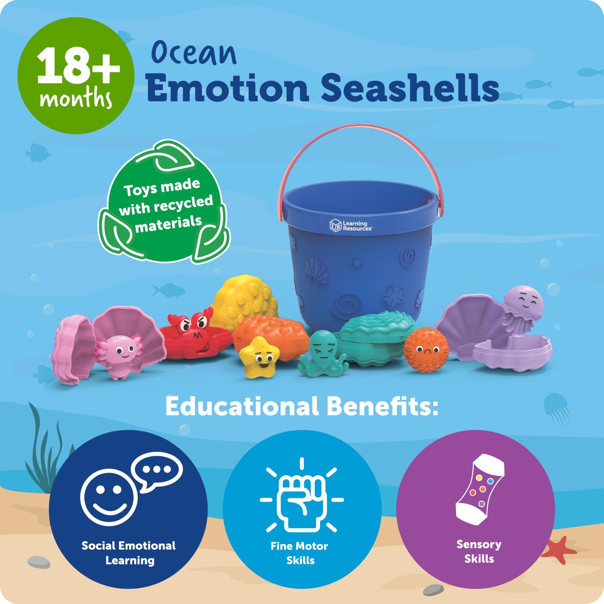 Learning Resources Ocean Emotions Seashells Learning Resources