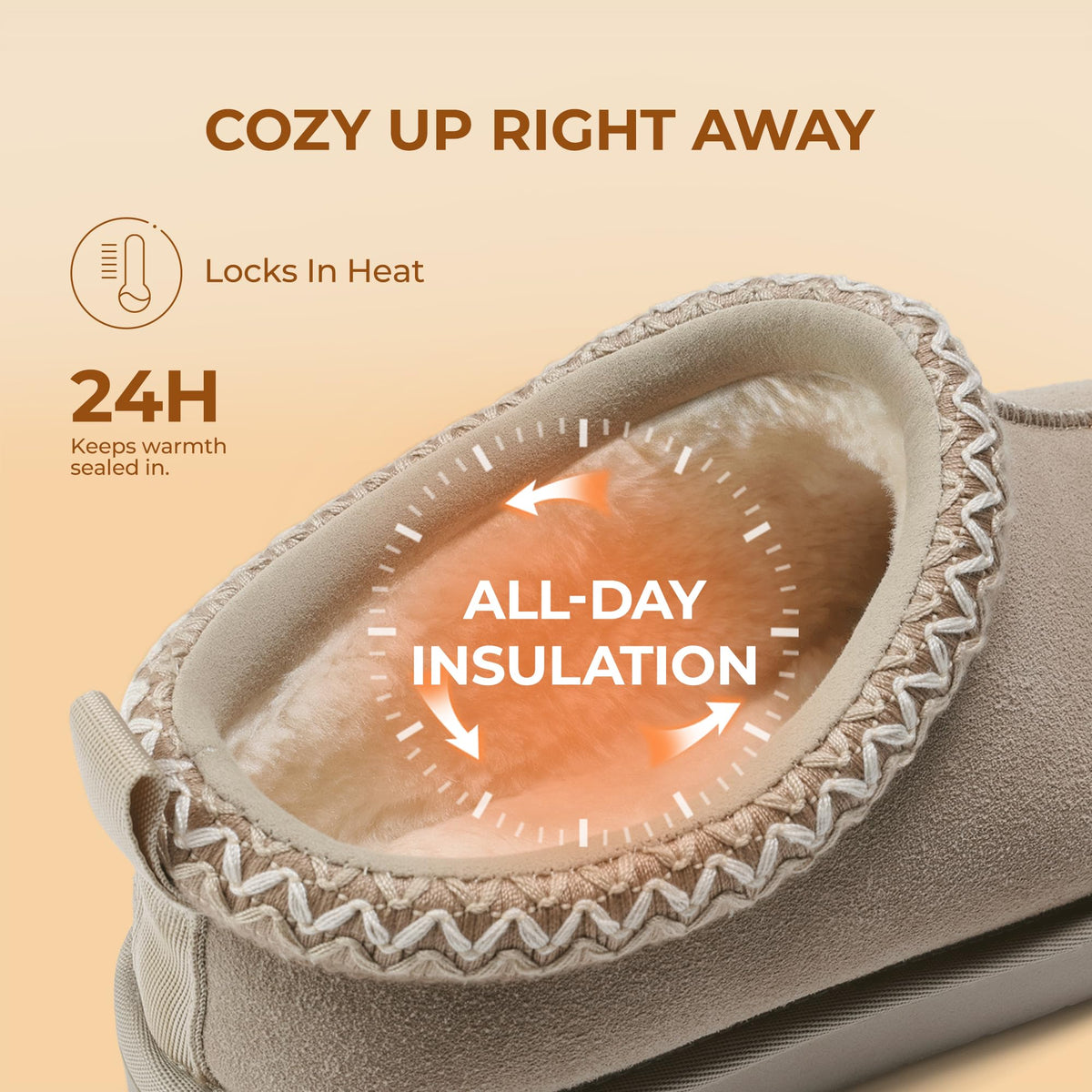 DREAM PAIRS Women's Slippers Genuine Suede,Sand,8 🍁 All In One Marketplace Canada