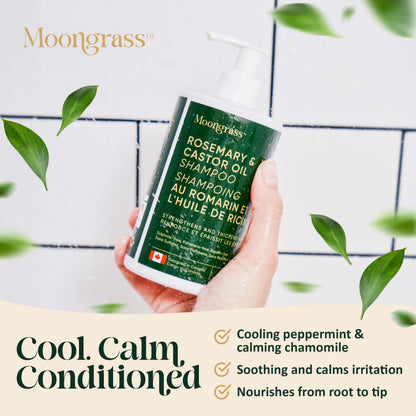 Moongrass Rosemary Shampoo with Castor Oil, Plant-Based, Designed in Canada 🍁 All In One Marketplace Canada