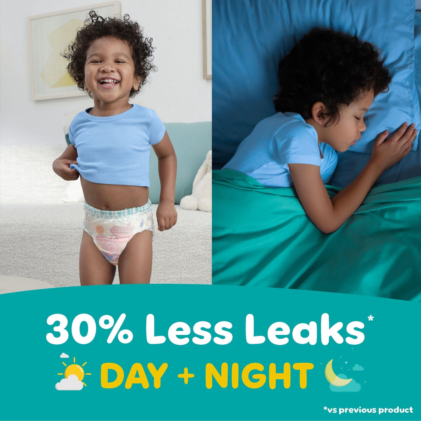Pampers Easy Ups Girls & Boys Potty Training Pants, Size 7 (5T6T), Peppa Absorbent Training Underwear, Up to 100% Leakproof Day and Night, Hypoallergenic, 1 Pack (Count of 70)
