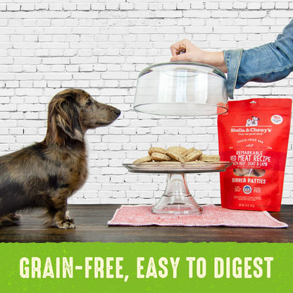 Stella & Chewy’s Freeze Dried Raw Dinner Patties – Grain Free Dog Food, Protein Rich Duck Duck Goose Recipe – 708g Bag
