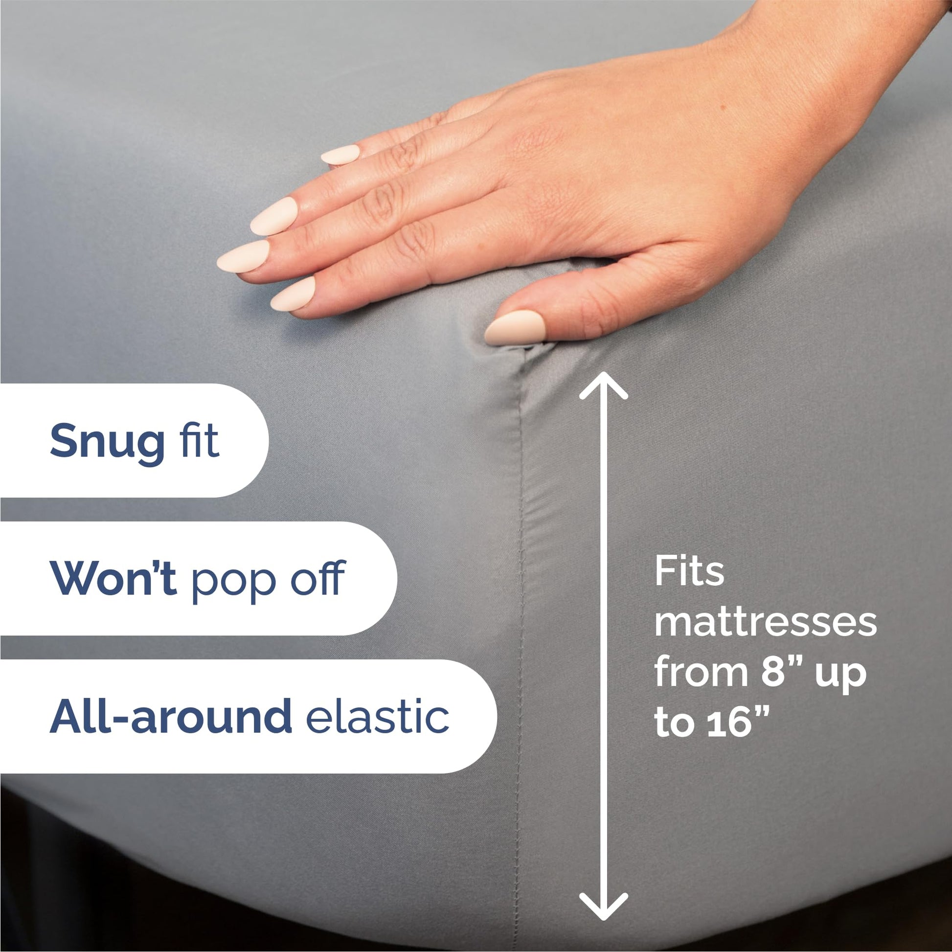 Queen Size 4 Piece Sheet Set - Comfy Breathable & Cooling Sheets - Hotel Luxury Bed Sheets for Women & Men - Deep Pockets, Easy-Fit, Soft & Wrinkle Free Sheets - Steel Blue Oeko-Tex Bed Sheet Set