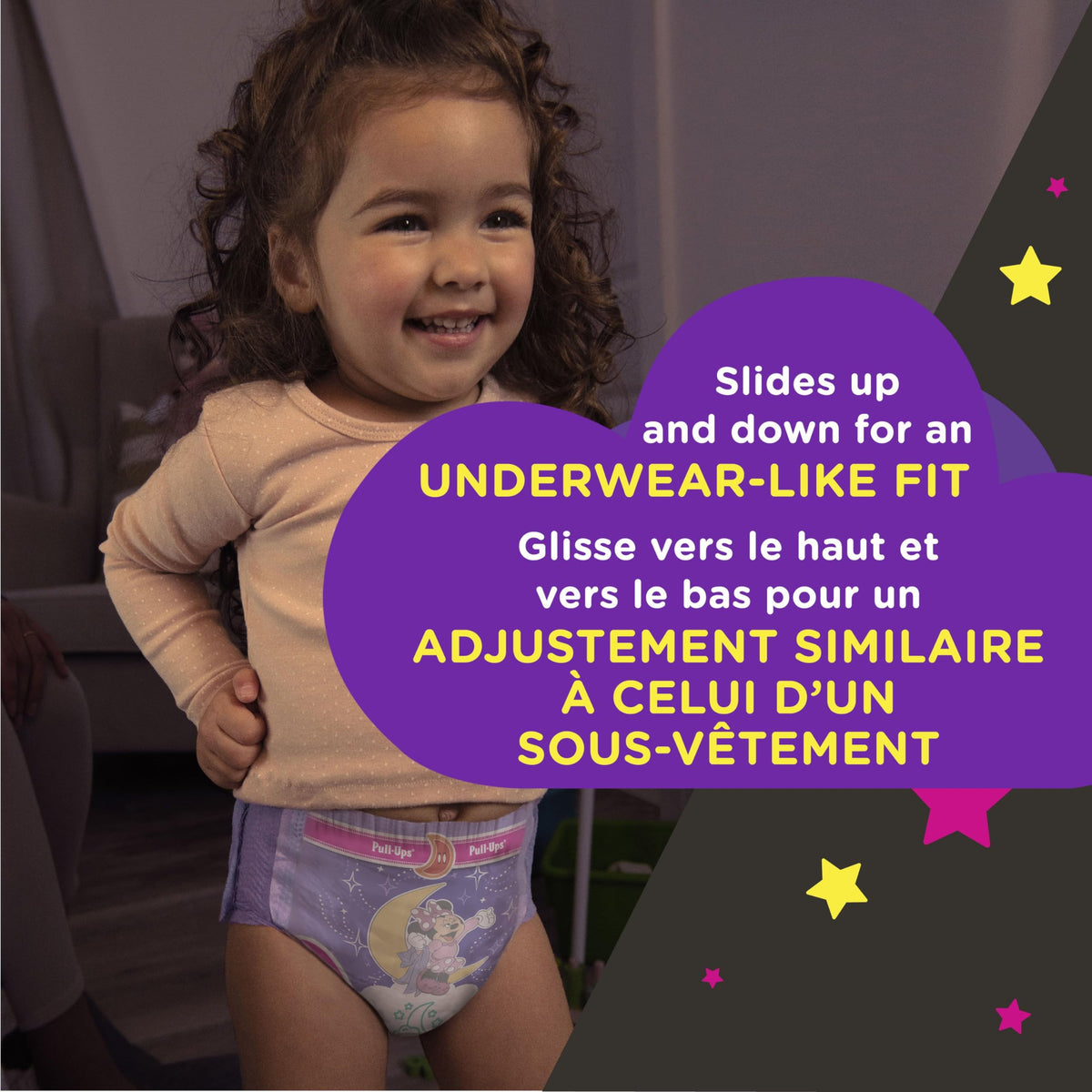 Girls Potty Training Underwear, Easy Open Training Pants 2T-3T, Pull-Ups Night-Time for Toddlers, 68 ct, Giga Pack