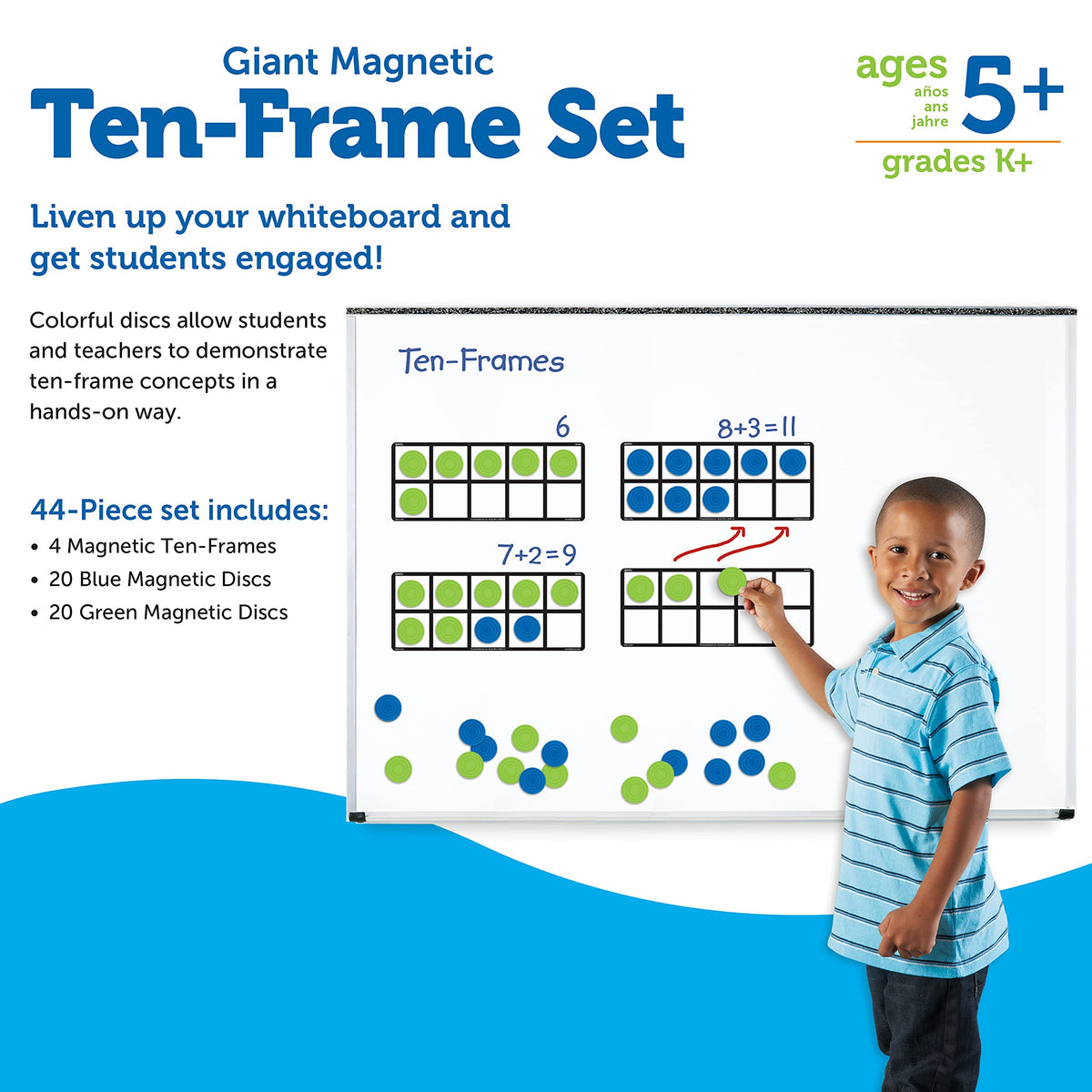 Learning Resources Giant Magnetic Ten Frame Set