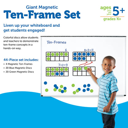 Learning Resources Giant Magnetic Ten Frame Set