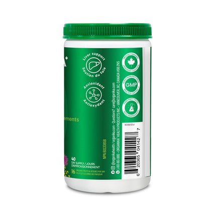 Organika Canadian-Made Digest Greens for Gut Health + Bloat Relief- Organic Greens Powder with NAC and Milk Thistle- Detox, Antioxidants, Digestion and Liver Support - Pineapple Punch Flavour- 340g