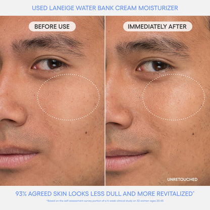 LANEIGE Water Bank Blue Hyaluronic Cream Moisturizer Refill: Hydrating Korean Face Cream with Squalane & Ceramide for Skin Barrier Support, Dermatologist-Tested LANEIGE