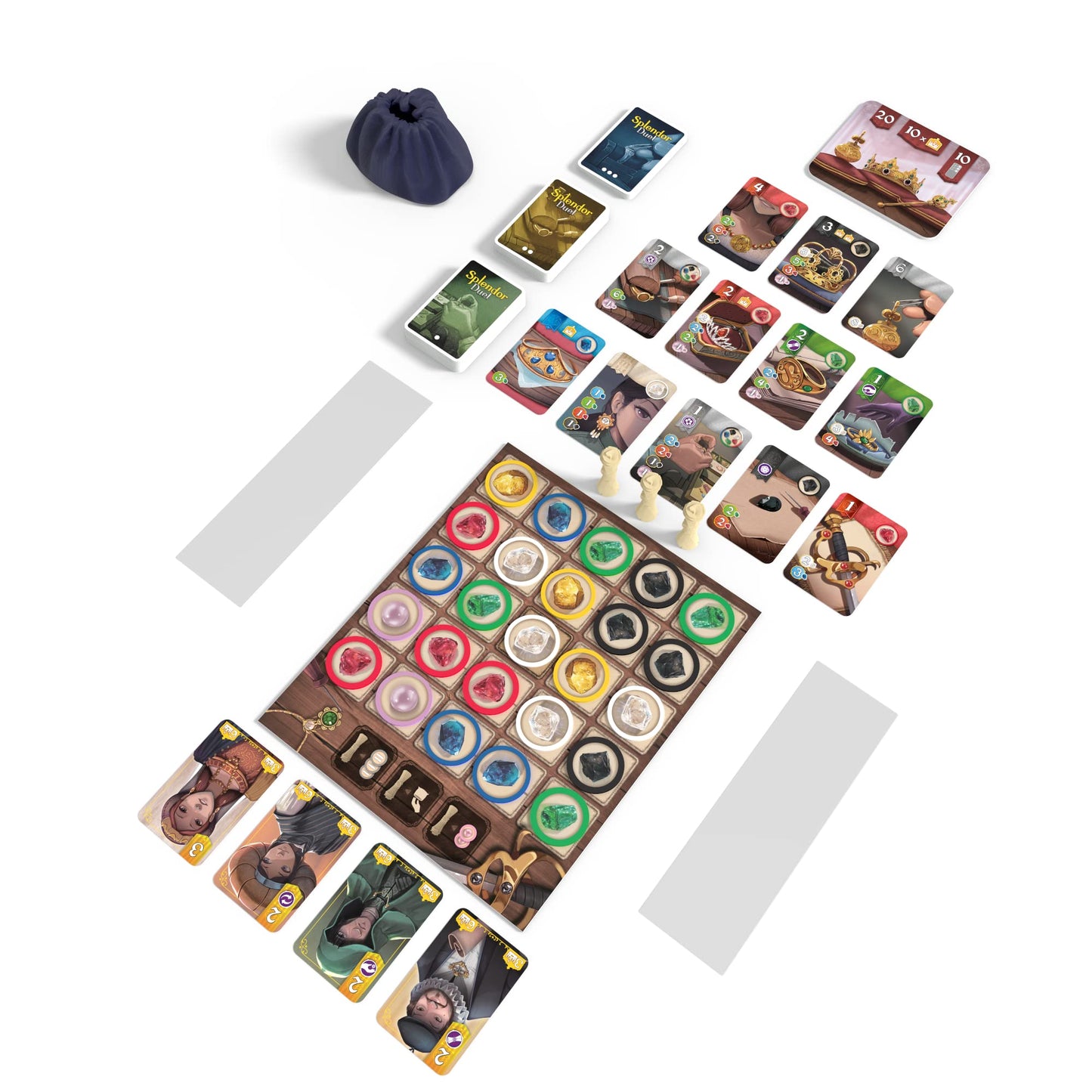 Splendor - Duel (Bilingual French/English Version) - A Game by Asmodee Space Cowboys