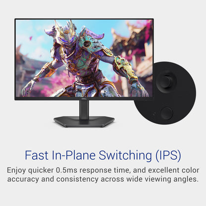 Dell 24 240Hz Monitor - SE2426HG - 23.8-inch FHD (1920x1080) 240Hz Display, in-Plane Switching (IPS) Technology, AMD FreeSync™ Premium, TÜV 3-Star, 2X HDMI, DisplayPort 1.4, Tilt Dell