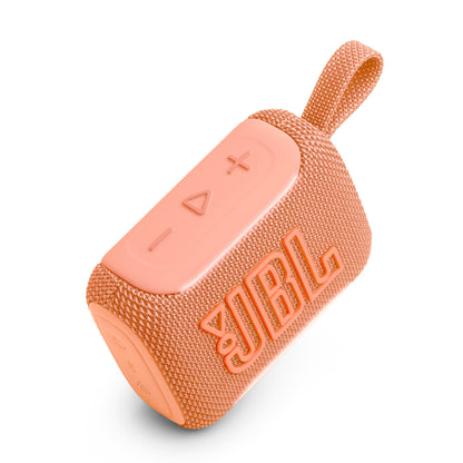 JBL Go 5 - Ultra-Portable Waterproof & Drop-Proof Speaker with JBL Legendary Sound & Ambient Edge Lighting, AirTouch Instant Stereo Pairing or Link Multiple Compatible Speakers via Auracast™ (Orange)