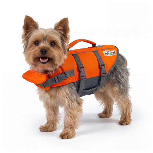 Outward Hound Granby Splash Dog Life Jacket with Handle, Reflective Floating Vest for Swimming & Boating, Maximum Buoyancy, All Skill Levels, Extra-Small Dogs & Puppies (11–15" Girth), Orange, X-Small 🍁 All In One Marketplace Canada