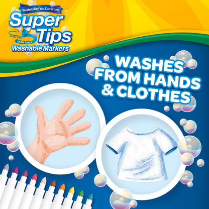 Crayola Super Tips Washable Markers, 100 Count, Bulk, Great for Kids - Available at All In One Marketplace Canada