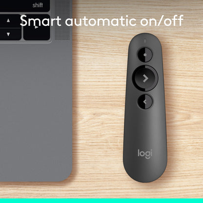 Logitech R500s Laser Presentation Remote Bluetooth USB A Receiver - Black