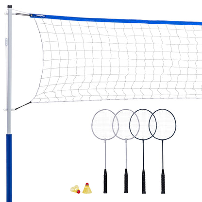 Franklin Sports Badminton Set - Portable Badminton Set - Adult and Kids Badminton Net - Perfect Backyard/Lawn Game - Includes 4 Badminton Racquets - Recreational Franklin Sports
