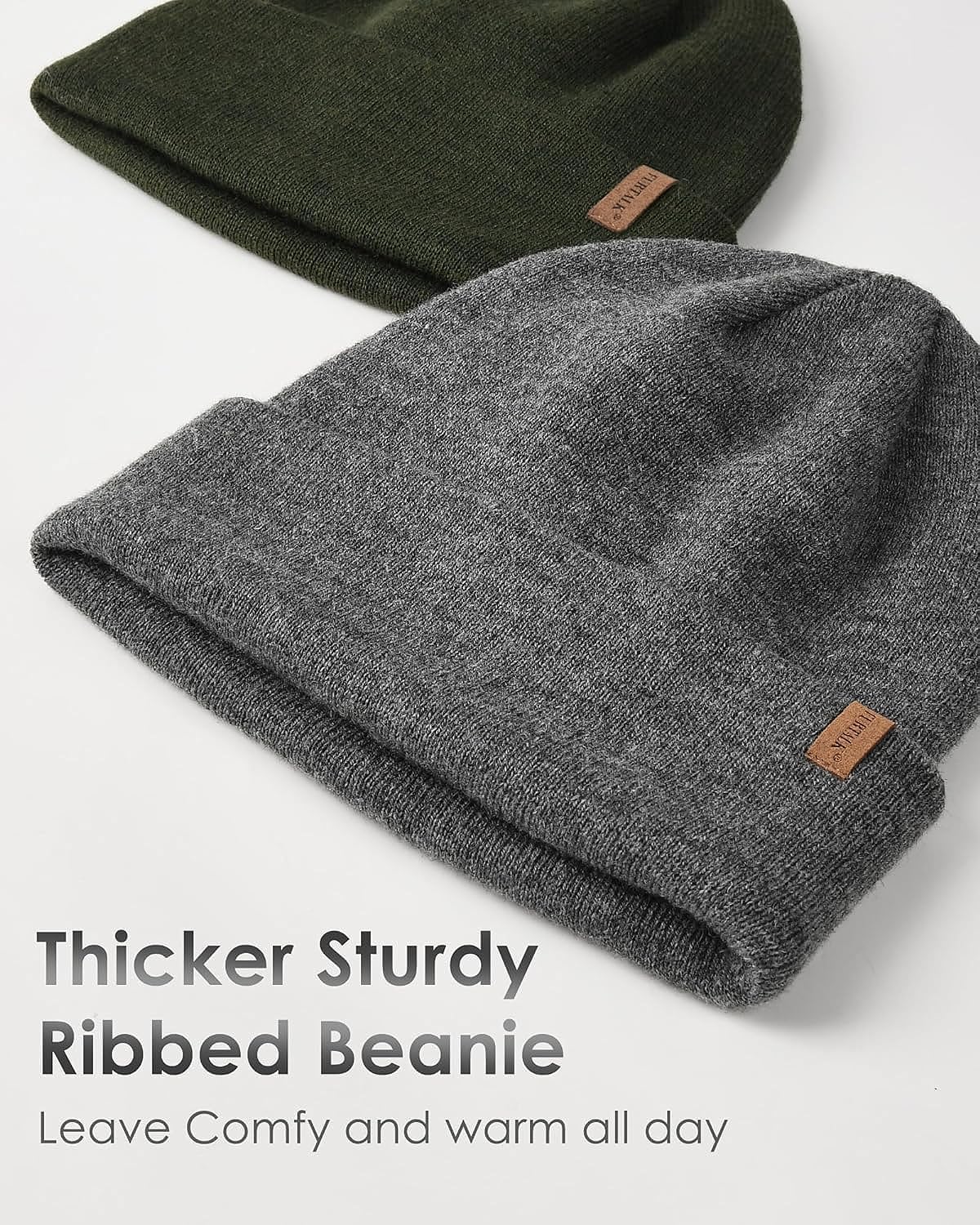FURTALK Unisex Cuffed Beanie Thick Double Knit Winter Skull Cap 🍁 All In One Marketplace Canada