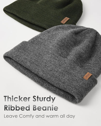 FURTALK Unisex Cuffed Beanie Thick Double Knit Winter Skull Cap 🍁 All In One Marketplace Canada
