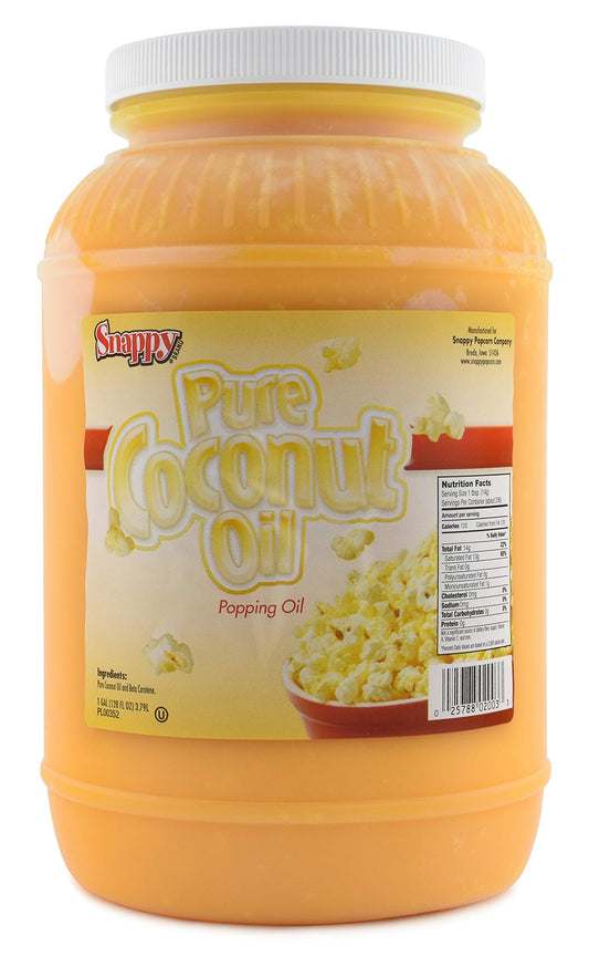 SNAPPY Colored Coconut Oil - 1 Gallon Popcorn Oil