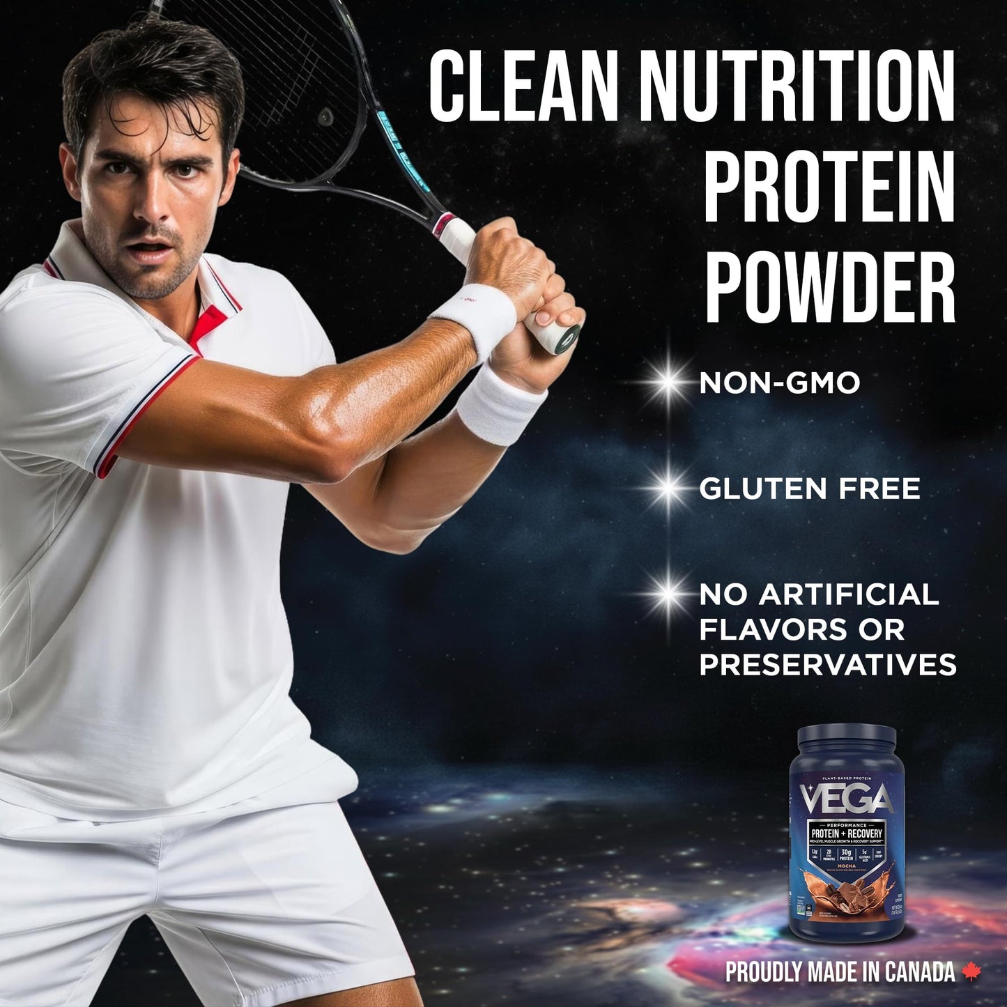 Vega Protein + Recovery, Mocha – 30g Vegan Protein, Dairy & Gluten Free, Probiotics, NSF Certified, 812 g (19 Servings) 🍁 All In One Marketplace Canada