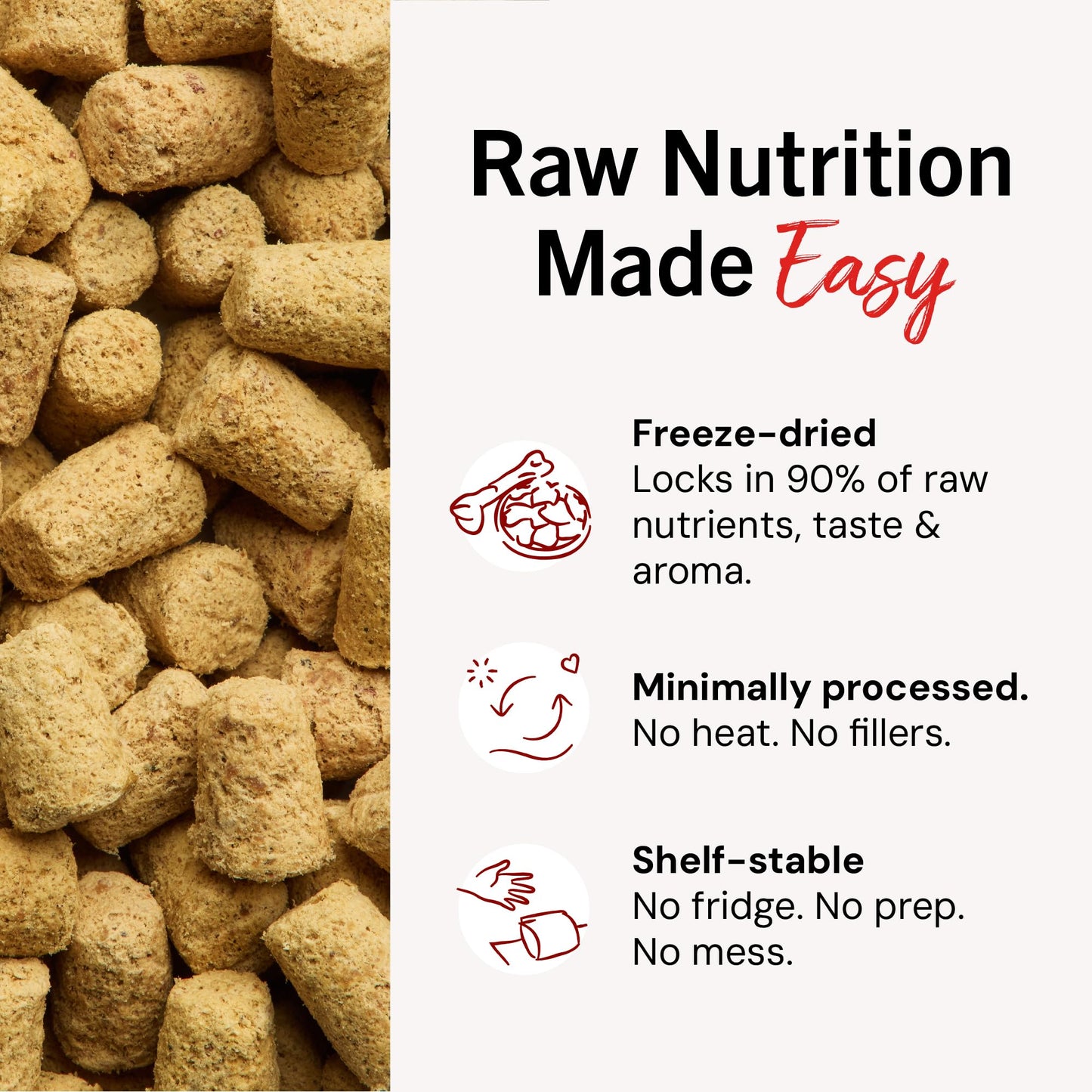 Stella & Chewy’s Freeze Dried Raw Super Beef Meal Mixer – Dog Food Topper for Small & Large Breeds – Grain Free, Protein Rich Recipe – 227g Bag