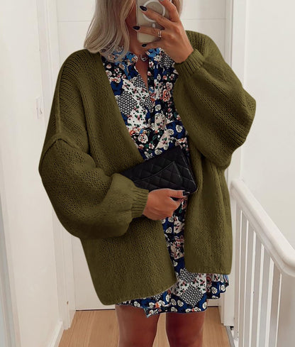 PRETTYGARDEN Womens Open Front Oversized Cardigan Sweaters Army Green 🍁 All In One Marketplace Canada