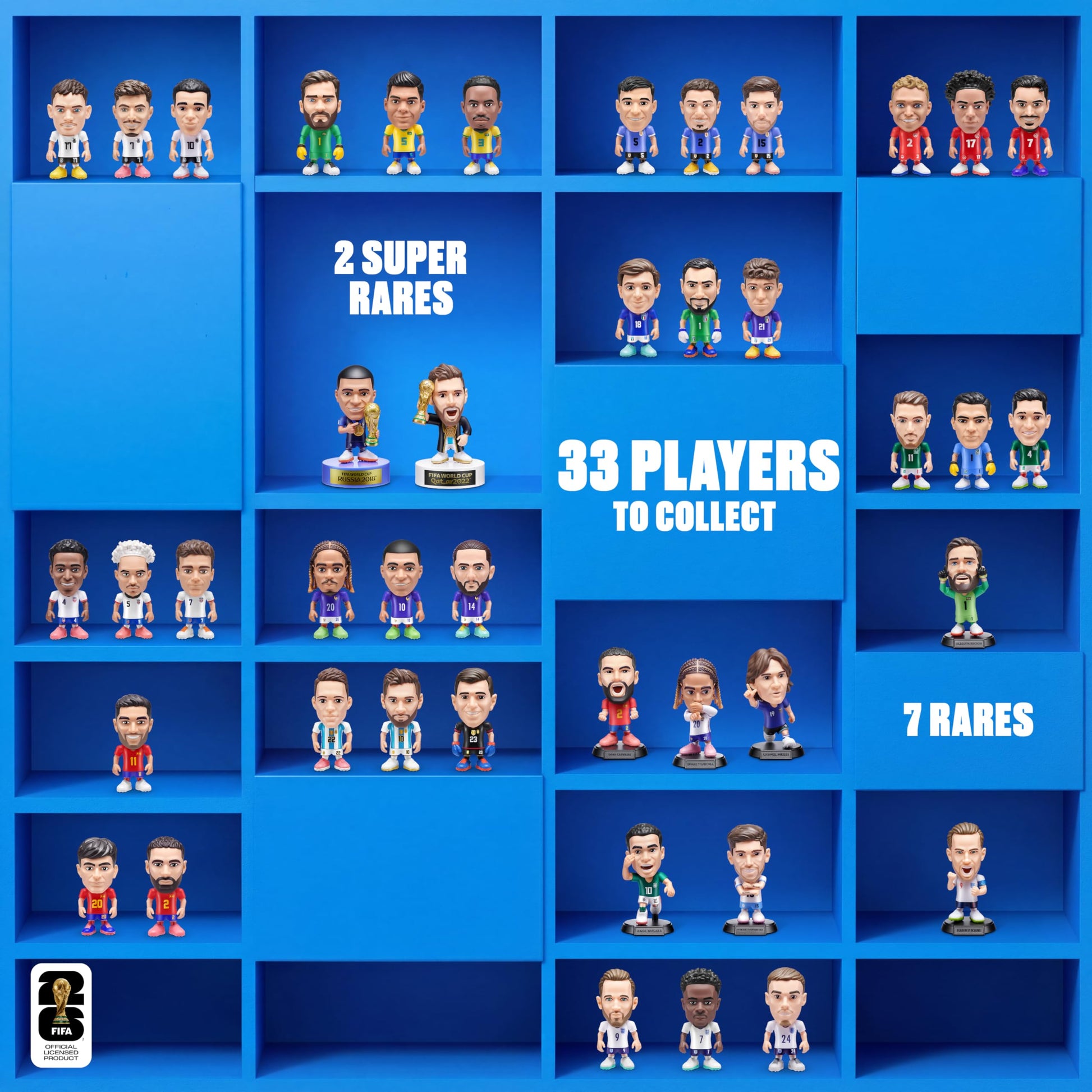 FIFA World Cup 2026™ Ballers Series 1 2 Pack by ZURU – Official Licensed Product. Surprise Unboxing Football Collectible Sports Toy for Boys, Ages 3+ ZURU BALLERS