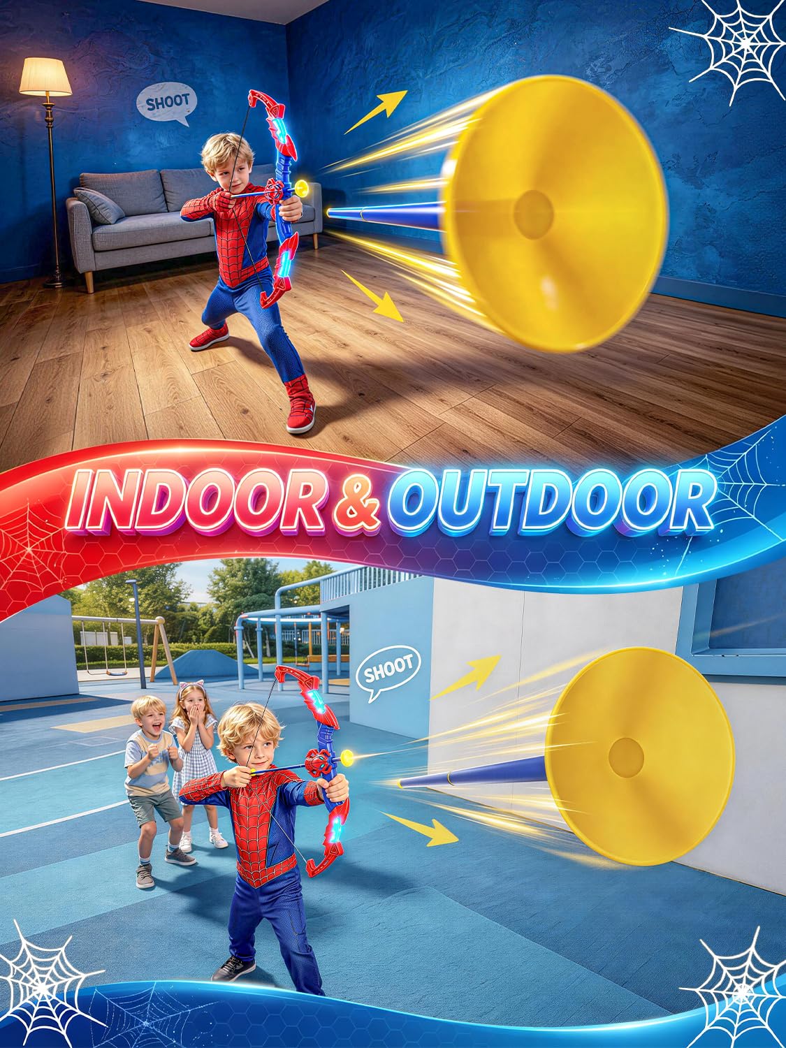 Spider Bow and Arrow Set for Kids Age 3+, Indoor & Outdoor Archery Set Toys 🍁 All In One Marketplace Canada
