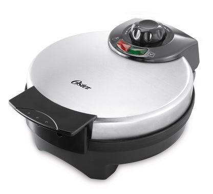 Oster Belgian Waffle Maker, 8", Stainless Steel Oster